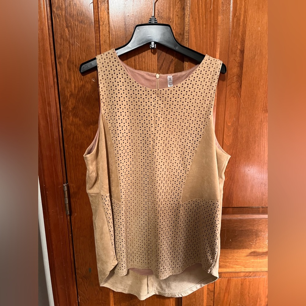 LAPIS SUEDE TANK TOP LARGE